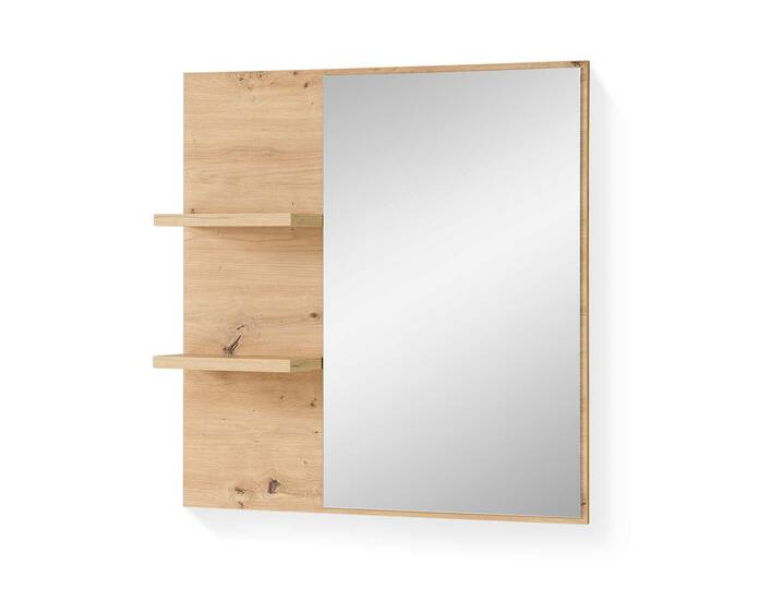 BAJA Spiegel mit Ablageböden, Material MDF, Artisan Eiche Nachb.
