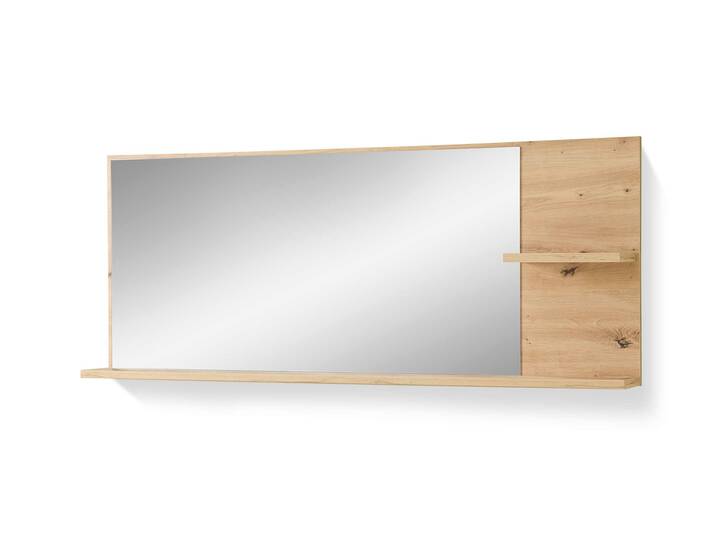 BAJA Spiegel mit 2 Böden, Material MDF, Artisan Eiche Nachbildung