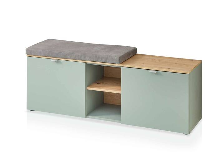 BAJA Garderobenbank groß, Material MDF, schilf/Artisan Eiche Nachbildung