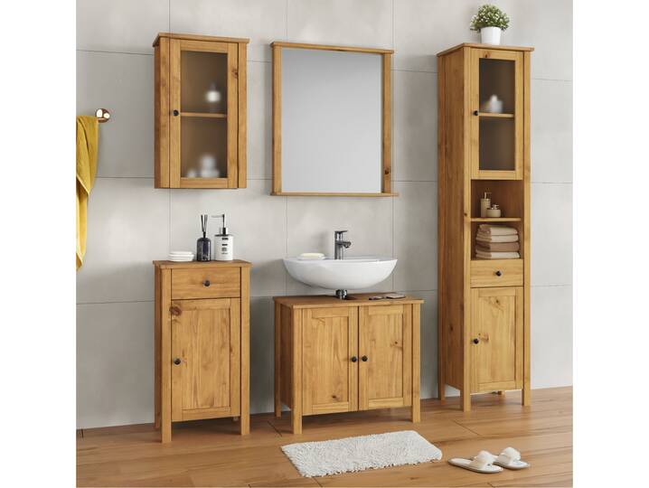 PARIS Badezimmerset, Material Massivholz, Kiefer 