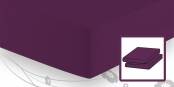 Schlafgut ELASTIC-JERSEY Spannbetttuch/Spannbettlaken 90x220 bis 100x220 beere