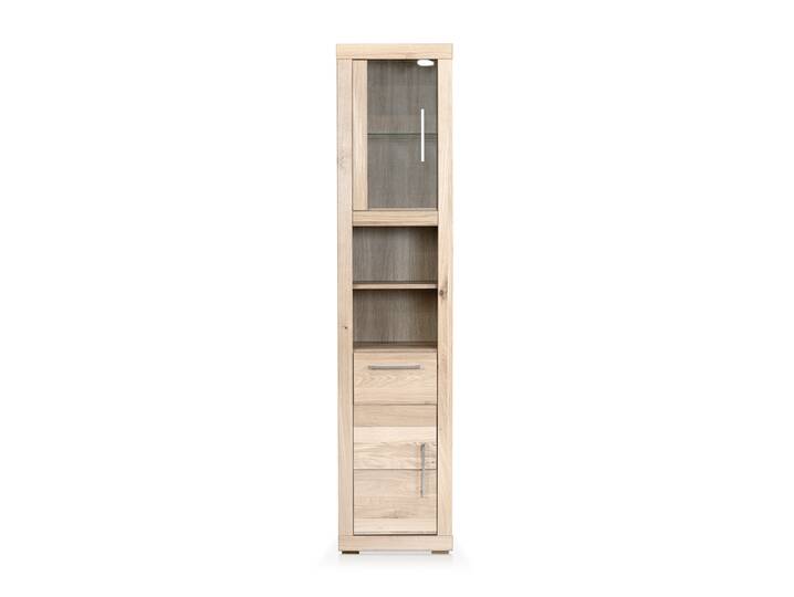 OZEANA Hochschrank I fürs Badezimmer, Material teilmassiv Eiche