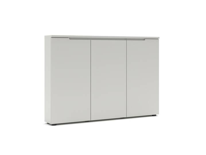 BUDAPEST Schuhschrank II, Material Dekorspanplatte, lichtgrau 
