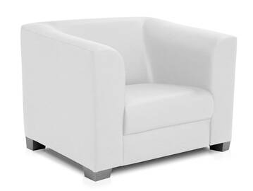 CHICAGO Sessel/Cocktailsessel, Material Kunstleder weiss