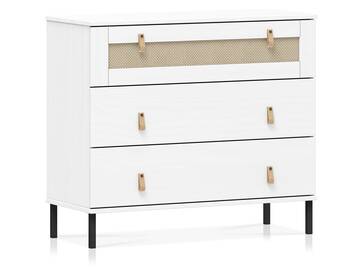 CINOY Sideboard I, Material Massivholz, Kiefer lackiert weiss