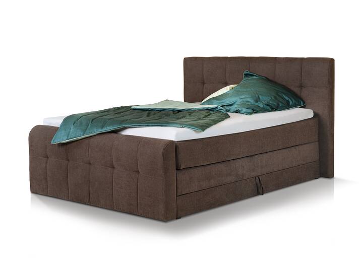 ARTEMIS Boxspring Basis 200x200 cm dunkelbraun 