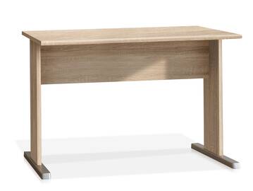 EASY OFFICE Schreibtisch, 108 cm breit, Material Dekorspanplatte, Eiche Sonomafarbig