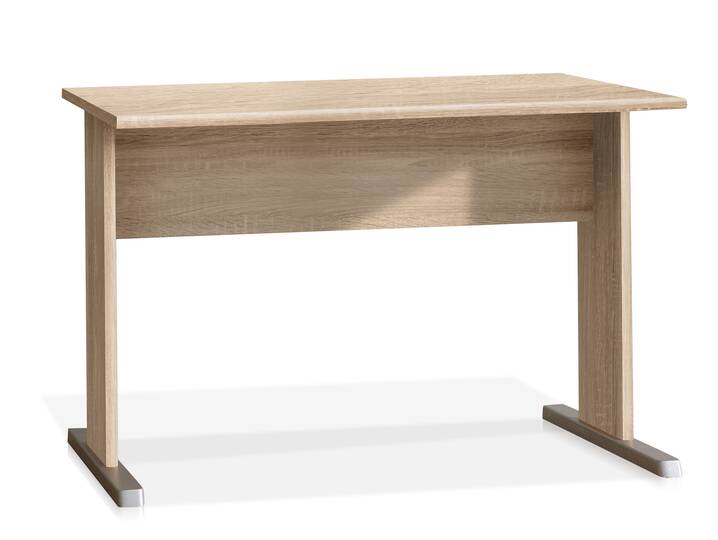 EASY OFFICE Schreibtisch, 108 cm breit, Material Dekorspanplatte, Eiche Sonomafarbig