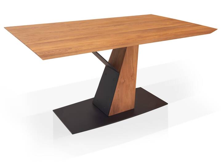 ELENOR Esstisch, Material Massivholz, Wildeiche geölt 160 x 90 cm