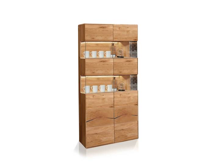 SARRAGOSSA Vitrine II, Material Massivholz, Wildeiche geölt