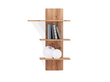 SARRAGOSSA Wandboard mit 3 Böden, Material Massivholz, Wildeiche geölt