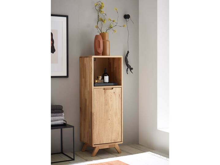 LEONARD Midi-Schrank II, Material Massivholz, Wildeiche geölt 