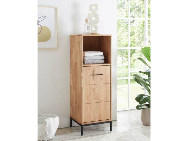 BOLTON Midi-Schrank II, Material Massivholz, Wildeiche geölt 