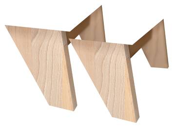 OZEANA Fußset, Material Massivholz Buche