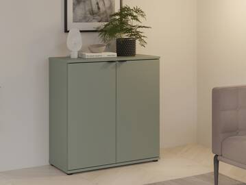 GINNY Kommode I, Material Spanplatte Salbei
