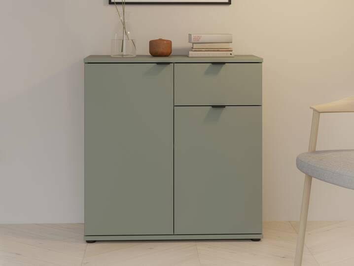 GINNY Kommode II, Material Spanplatte Salbei