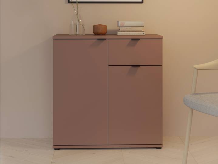 GINNY Kommode II, Material Spanplatte Terracotta