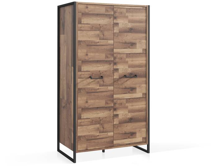 HANIKA Wäscheschrank, Material Dekorspanplatte, eichefarbig/betonfarbig