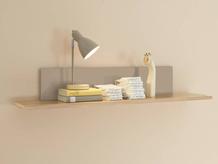 LENI Wandboard, Material Spanplatte, Kaschmir/eichefarbig