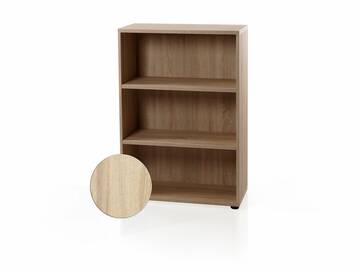 OFFICE ONE Büroregal offen, Material Dekorspanplatte Eiche sonomafarbig | 120 cm