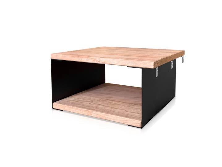 DAKONA Hängenachtkommode, Material Massivholz/Metall Buche unbehandelt