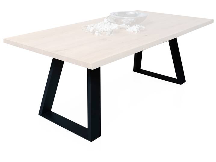 1 Paar Gestelle / Kufen MÜNCHEN für Esstische, Material Stahl, schwarz