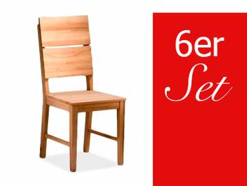6 Stück KAI Esstischstuhl Kernbuche geölt 
