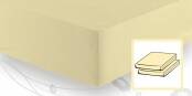 Schlafgut ELASTIC-JERSEY Spannbetttuch/Spannbettlaken 90x220 bis 100x220 kamille