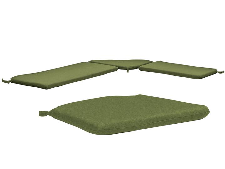 KÖNIGSEE Sitzkissensatz inkl. Stuhlkissen Grün