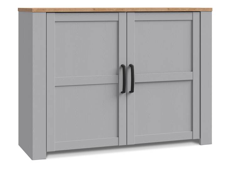 BRISCO Kommode I, Material Dekorspanplatte, eichefarbig/grau