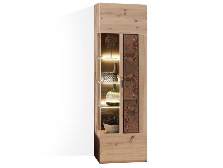 MANCHEGO Hängevitrine, Material MDF, Artisan eichefarbig