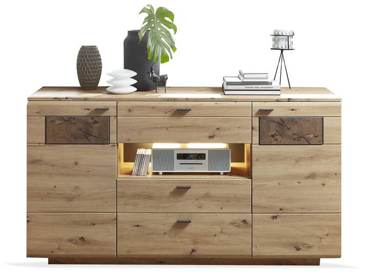 MANCHEGO Sideboard, Material MDF, Artisan eichefarbig