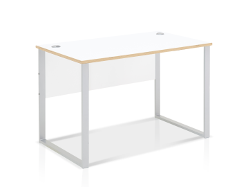 MAILAND Schreibtisch 120 cm breit, Material Dekorspanplatte Weiss