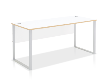 MAILAND Schreibtisch 170 cm breit, Material Dekorspanplatte Weiss