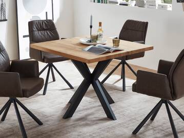 MORIS Esstisch, Material Massivholz, Eiche geölt 