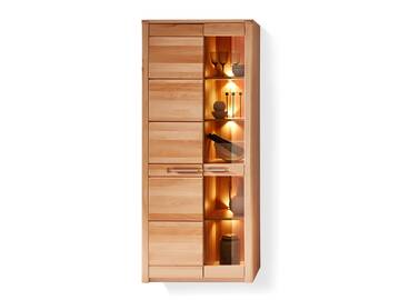 NESTOR ONE Vitrine, Material Teilmassiv, Kernbuche lackiert