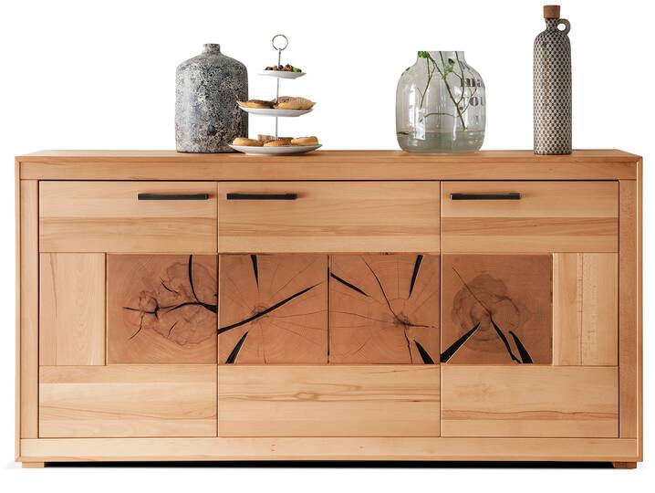 PASSERO Sideboard I, Material Massivholz, Kernbuche geölt