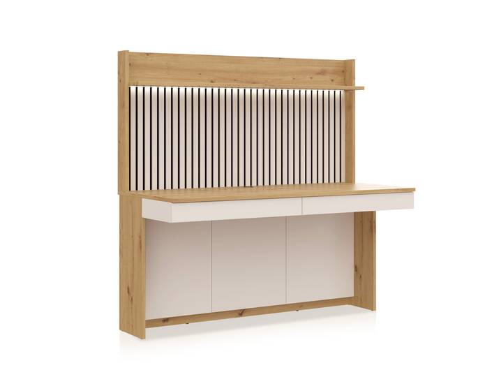 OSLO Schreibtischkombi II, Material Dekorspanplatte Cashmere/Artisan Eichefa