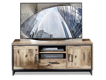 PASADENA TV-Board I, Material Dekorspanplatte, Alpine Lodge Nachbildung/graphitfarbig
