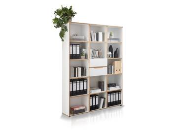 MAILAND Regalwand, Material Dekorspanplatte Weiss