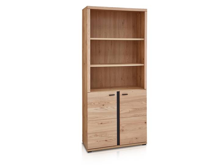 SAN MARINO Büroschrank II, Material Teilmassiv, Altesche gebürstet / Artisan eichefarbig