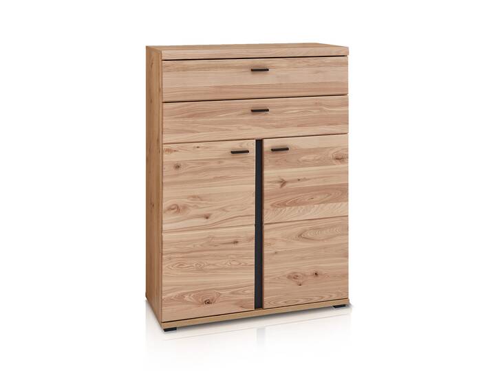 SAN MARINO Büroschrank IV, Material Teilmassiv, Altesche gebürstet / Artisan eichefarbig