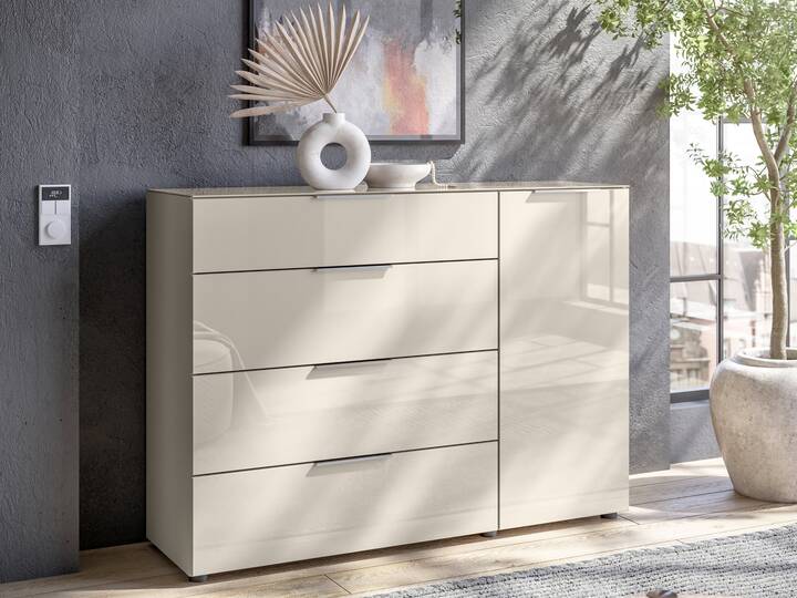 SANTORINI Kommode 3, Material Spanplatte, Kashmirfarbig 