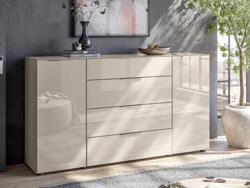 SANTORINI Kommode 4, Material Spanplatte, Kashmirfarbig 