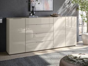 SANTORINI Kommode 5, Material Spanplatte, Kashmirfarbig 