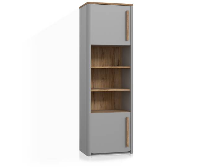 SPARKI Regal, Material Dekorspanplatte, Grau/Catania Eichefarbig