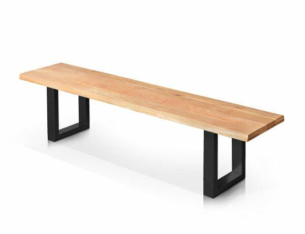 TOBAGO Sitzbank, Material Massivholz/Metall, Wildeiche