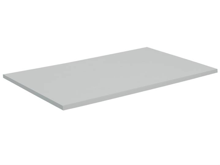 OFFICE ONE Schreibtischplatte, Material Dekorspanplatte 200 x 80 cm | lichtgrau