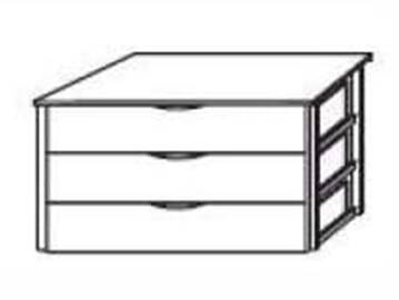 TORONTO Schubkasteneinsatz 3 SK 116,8 cm breit