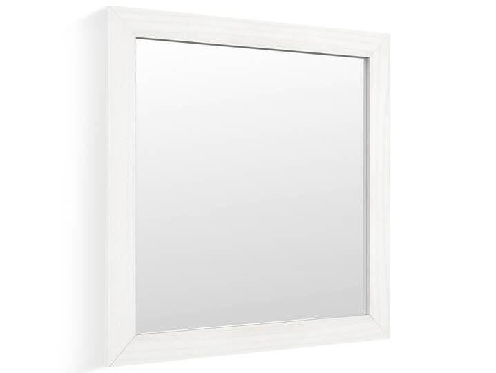TRICO Spiegel, Material Massivholz, weiss, 78x78 cm